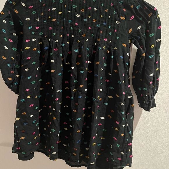 Zara  Kid Girls Buttoned Cute Shirt Dress Sz 6 - Picture 8 of 8